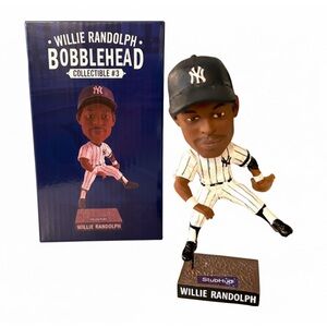 NWT NY Yankees Willie Randolph Collectable Bobblehead